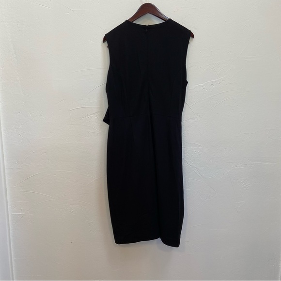 PROJECT GRAVITAS LUCILLE BLACK RUCHED VNECK PLUS FITTED SHAPEWEAR LUXE DRESS - Picture 8 of 16